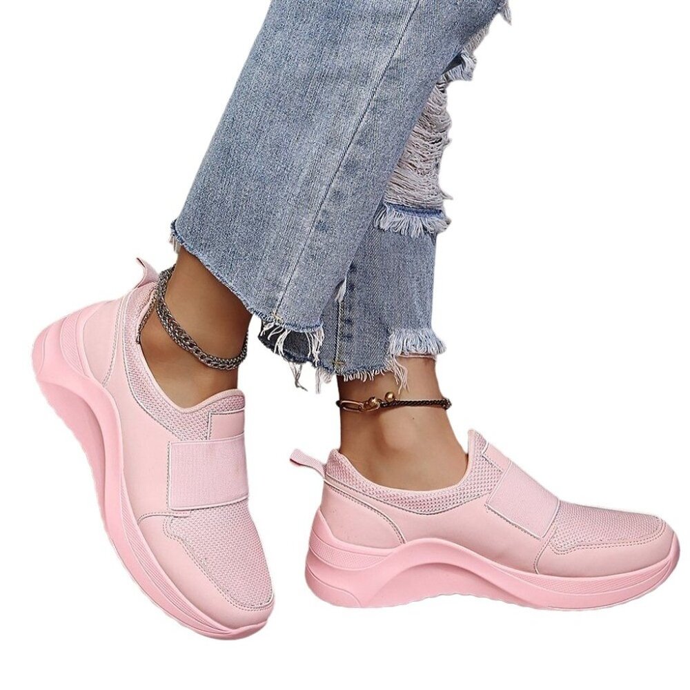 YASIRUN - Pink Strap Slip-On Sneaker (7.5/8)